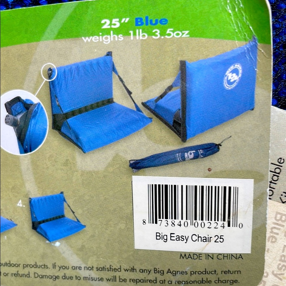 🌹2 NWT Big Agnes 25” WIDE Easy Chair CONVERSION KITS